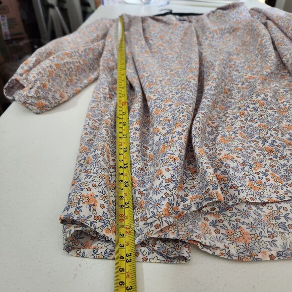 H&M Dress Womens Floral Print Long Sleeve Tunic A Line Dress XS Boho - Picture 4 of 11